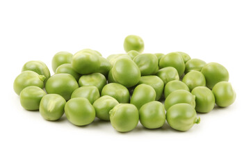 green peas isolated on white