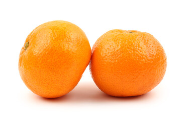 tangerine on a white background 