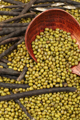 Mung beans background