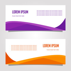 Fototapeta premium Vector Design Banner Background In Different Colors