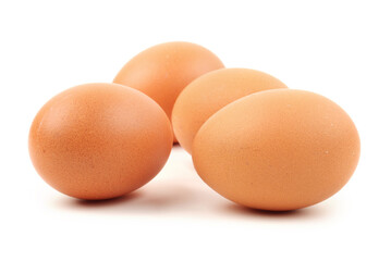 eggs isolated on white background