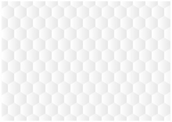 3d hexagons white abstract seamless pattern
