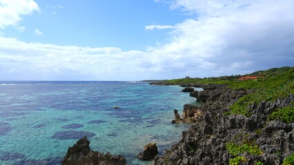 view of the coast  in miyakojima city