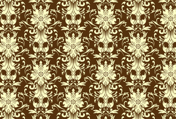 Cream Ornament Pattern