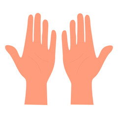 Obraz premium Hand gestures illustration vector illustration