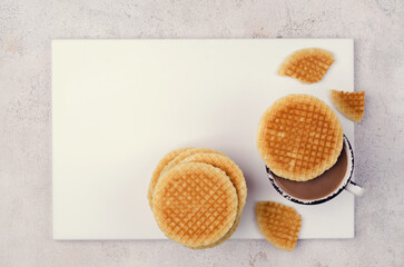 Traditional dutch waffles