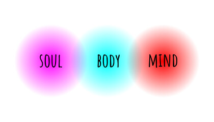 Soul body and mind concept