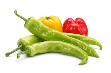 Hot Pepper on white background
