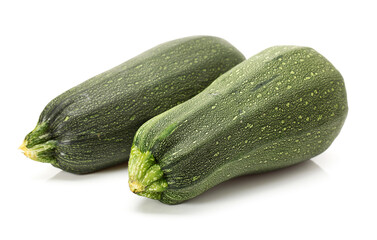 Fresh vegetable marrow. Isolated on white