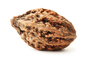 walnut on a white background 