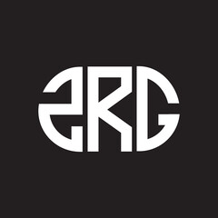 ZRG letter logo design. ZRG monogram initials letter logo concept. ZRG letter design in black background.