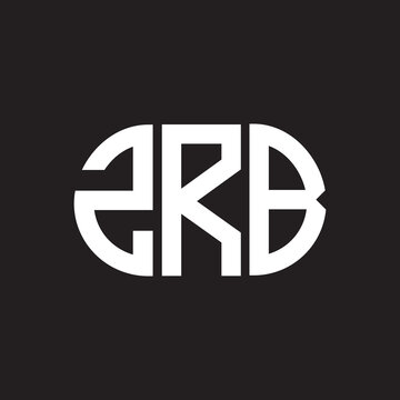 ZRB letter logo design. ZRB monogram initials letter logo concept. ZRB letter design in black background.