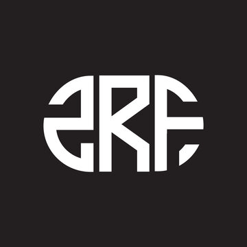 ZRF letter logo design. ZRF monogram initials letter logo concept. ZRF letter design in black background.