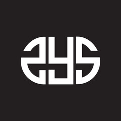 Fototapeta premium ZYS letter logo design. ZYS monogram initials letter logo concept. ZYS letter design in black background.