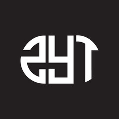 Obraz premium ZYT letter logo design. ZYT monogram initials letter logo concept. ZYT letter design in black background.