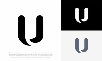 letter U logo initial abstract vector icon design illustration © DevArt