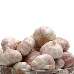 garlic isolated on white background
