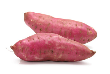 sweet potato on the white background