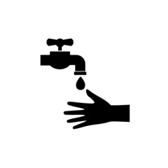 Washing hand icon isolated on white background