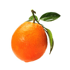 orange with leaf