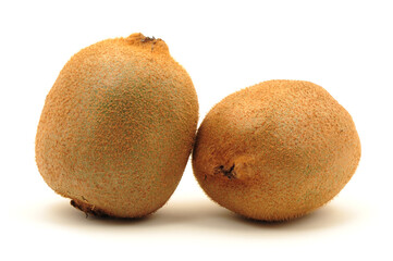 kiwi fruit on white background 