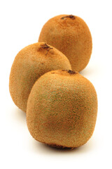 kiwi fruit on white background 