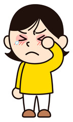 目がかゆい女性