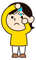 目薬をさす女性