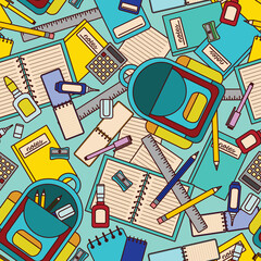 Back to School Seamless Surface Pattern Design