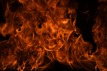 Blaze fire flame texture for banner background.