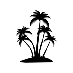 Palm tree icon design template vector isolated illustration