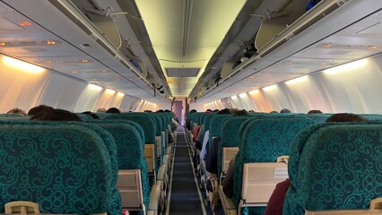 Fototapeta premium interior of the airplane