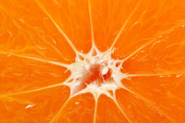 Orange mandarin or tangerine fruit isolated on white background