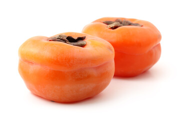persimmon on a white background