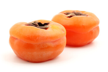persimmon on a white background