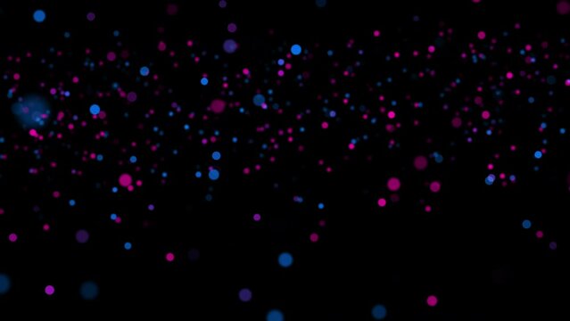 Light Sparkle Dots Abstract Background - Rotating Around Parallax 4K LOOP