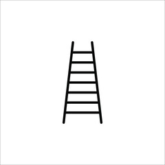 Ladder vector icon.Black vector icon isolated on white background
