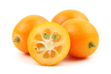 kumquat on a white background