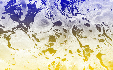 abstract watercolour yellow and blue background