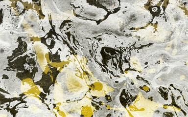 abstract watercolour black and yellow background