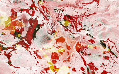 abstract watercolour red background