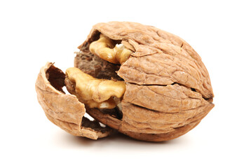 walnut isolated on white background