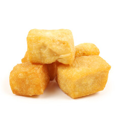 Tofu bubble on the white background 