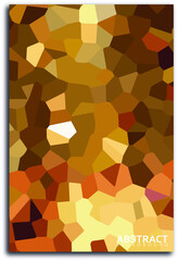 Mosaic portrait style painting. Abstract background. EPS 10.