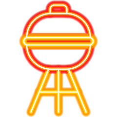 Barbecue Grill Metal Neon