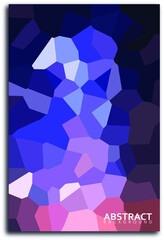 Mosaic portrait style painting. Abstract background. EPS 10.