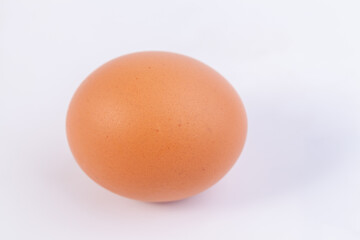 one eggs are placed on a white background with free space on right