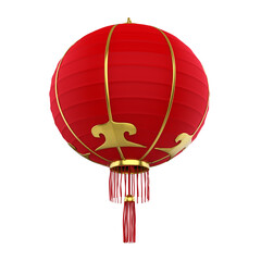 Obraz premium Red Chinese Lantern Isolated