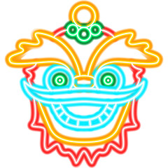 Chinese Mask Neon Sign
