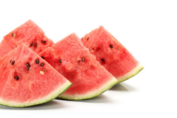 slice of watermelon isolated